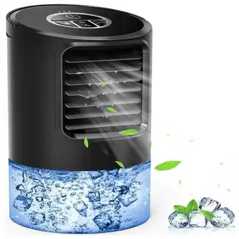 Climatizador portátil 400ml com 3 velocidades e led, 110v, ovpph, preto