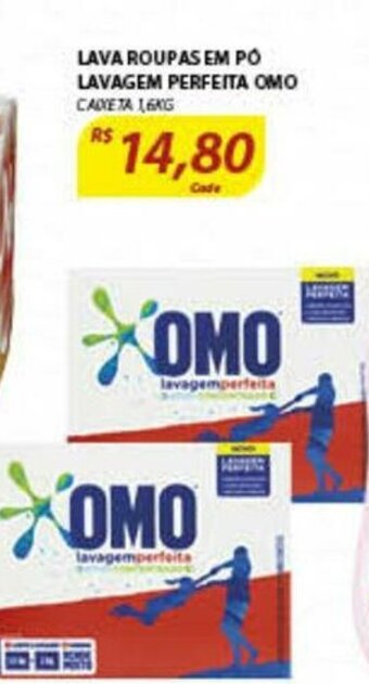 Assaí Atacadista Lava roupas em po lavagem Perfeita Omo oferta