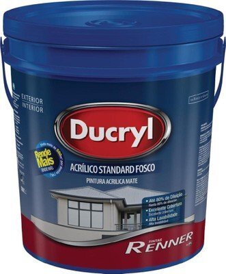 Quero Quero Tinta ducryl rende mais acrílica fosca 4701 branca 18 litros oferta