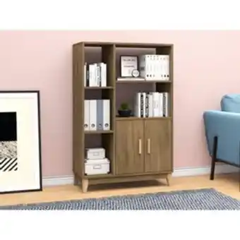 Lojas Certel Estante 2 portas 5 prateleiras legno le6010 movelbento freijó oferta