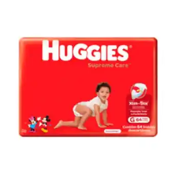 Supermercados Pague Menos Fralda huggies supreme care g com 64 unidades oferta