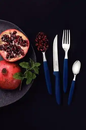 Pão de Açúcar Faqueiro tramontina ipanema inox azul 24 peças oferta