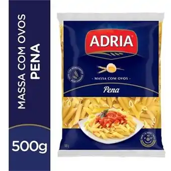 Macarrão pena com ovos adria 500g