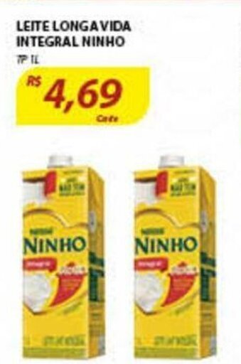 Assaí Atacadista Leite Longa Vida Integral Ninho 1L oferta