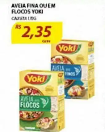 Assaí Atacadista Aveia fina ou em Flocos Yoki 170g oferta