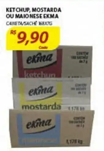 Assaí Atacadista Ketchup, Mostarda ou Maionese Ekma oferta