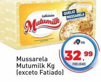 Tonin Superatacado Mussarela mutumilk kg oferta