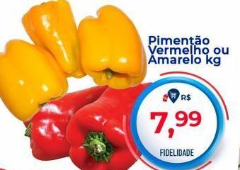 Pimentão vermelho ou amarelo kg
