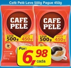 Supermercados Guanabara Cafe Pele Leve 500g Pague 450g oferta