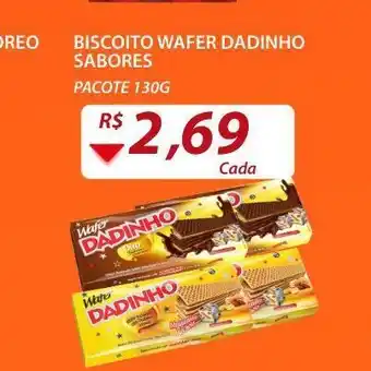 Biscoito wafer dadinho