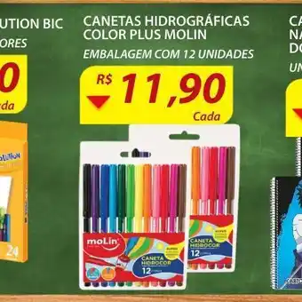 Assaí Atacadista Canetas hidrográficas color oferta