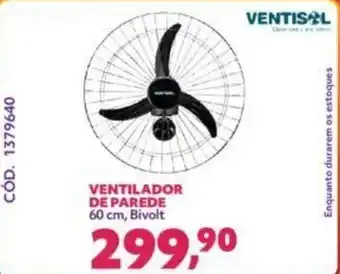 Ventilador de Parede 60cm Bivolt
