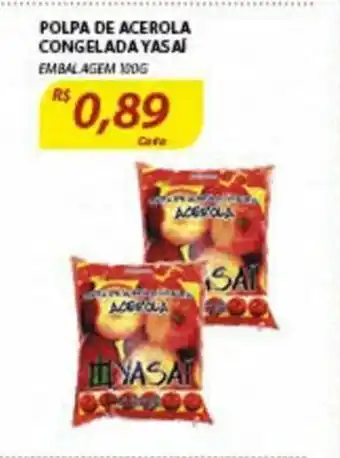 Assaí Atacadista Polpa de Acerola Congelada Yasai 100g oferta
