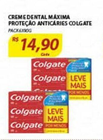 Assaí Atacadista Creme Dental Maxima Protecao Anticaries Colgate 6x90g oferta