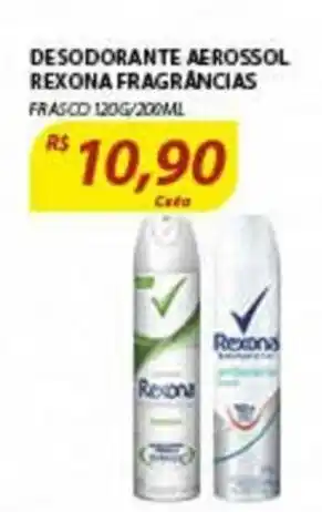 Assaí Atacadista Desodorante Aerosol Rexona Fragrancias 120g/200ml oferta