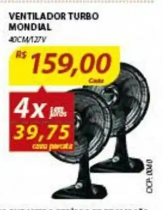 Assaí Atacadista Ventilador Turbo Mondial oferta