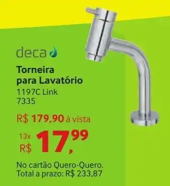 Deca Torneira para Lavatorio
