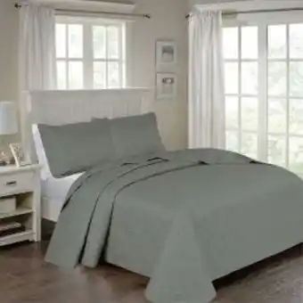Lojas Havan Colcha king dupla face 3 peças lisa solecasa - cinza novo oferta