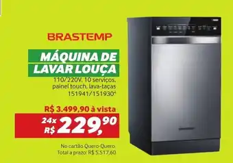 Quero Quero Brastemp Maquina de Lavar Louca oferta