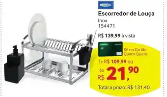 Quero Quero Escorredor de Louca oferta