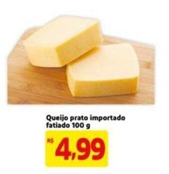 Extra Supermercado Queijo Prato Importado fatiado 100g oferta