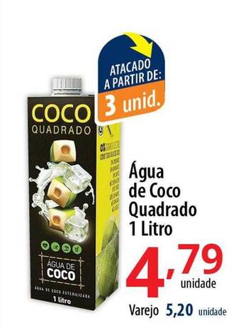 Akki Atacadista Água de coco quadrado oferta