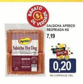 Apoio Mineiro Salsicha apreço resfriada kg oferta