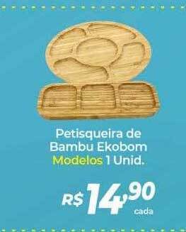 Atakarejo Petisqueira de bambu ekobom modelos 1 unid. oferta