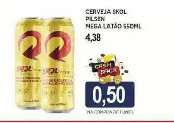 Apoio Mineiro Cerveja skol pilsen mega latão oferta