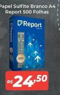 Atakarejo Papel sulfite branco a4 report 500 folhas oferta