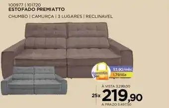 Benoit Estofado premiatto chumbo camurça oferta