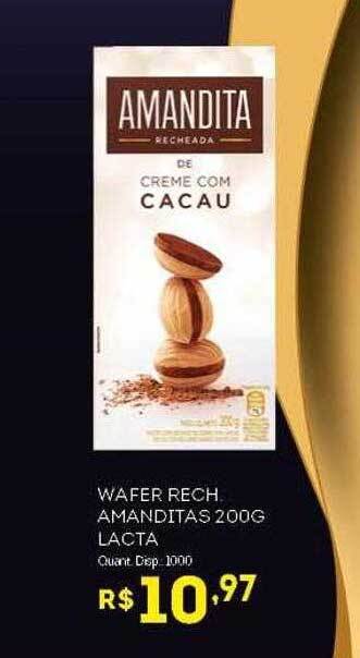 Bistek Supermercados Wafer rech amanditas lacta oferta