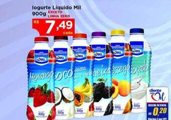 Bramil Supermercados Iogurte líquido mil oferta