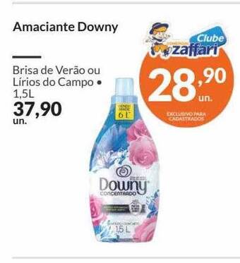 Zaffari Amaciante downy brisa de verão ou lírios do campo oferta