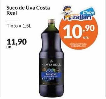 Suco de uva costa real tinto