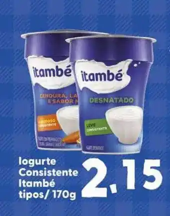 Confiança Supermercados Iogurte consistente itambé tipos oferta