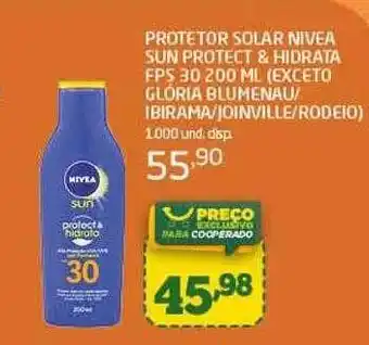 Cooper Protetor solar nivea sun protect & hidrata fps 30 oferta