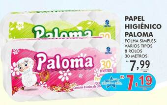 Papel higiênico paloma