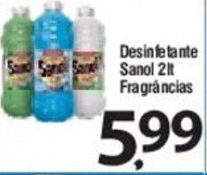 Desinfetante Sanol 2L Fragrancias