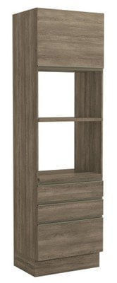 Quero Quero Torre quente 70cm 1 porta 3 gavetas g750 maxxi kappesberg nogal oferta