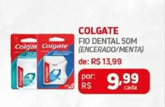 Coocerqui Colgate fio dental encerado-menta oferta