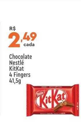 Supper Rissul Chocolate nestlé kitkat 4 fingers oferta