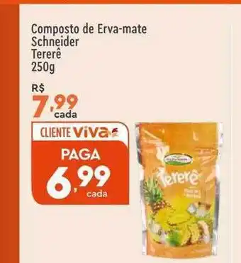 Composto de erva-mate schneider tererê
