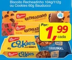 Supermercados Guanabara Biscoito Recheadinho 104g/112g ou Cookies 60g Bauducco oferta