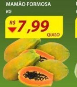 Assaí Atacadista Mamão Formosa 1kg oferta