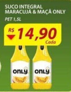 Assaí Atacadista Suco Integral Maracujá & Maçã Only 1.5L oferta