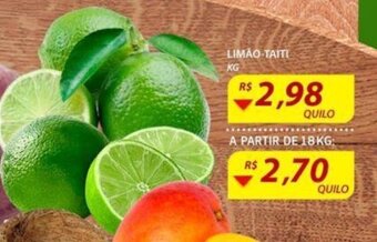 Assaí Atacadista Limão Tahiti 1kg oferta
