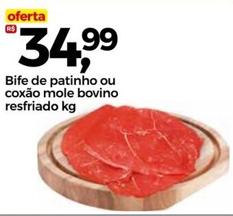 Frangolândia Bife de Patinho ou coxão mole bovino resf. 1kg oferta