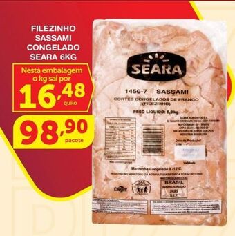 Roldão Filezinho sassami seara 6kg oferta