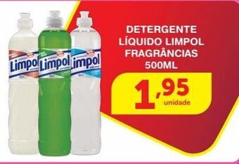 Roldão Detergente líquido limpol 500ml oferta
